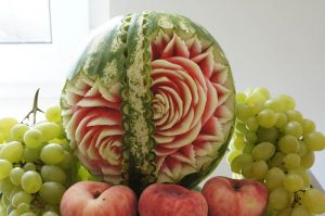 Dekoracje owocowe fruit carving